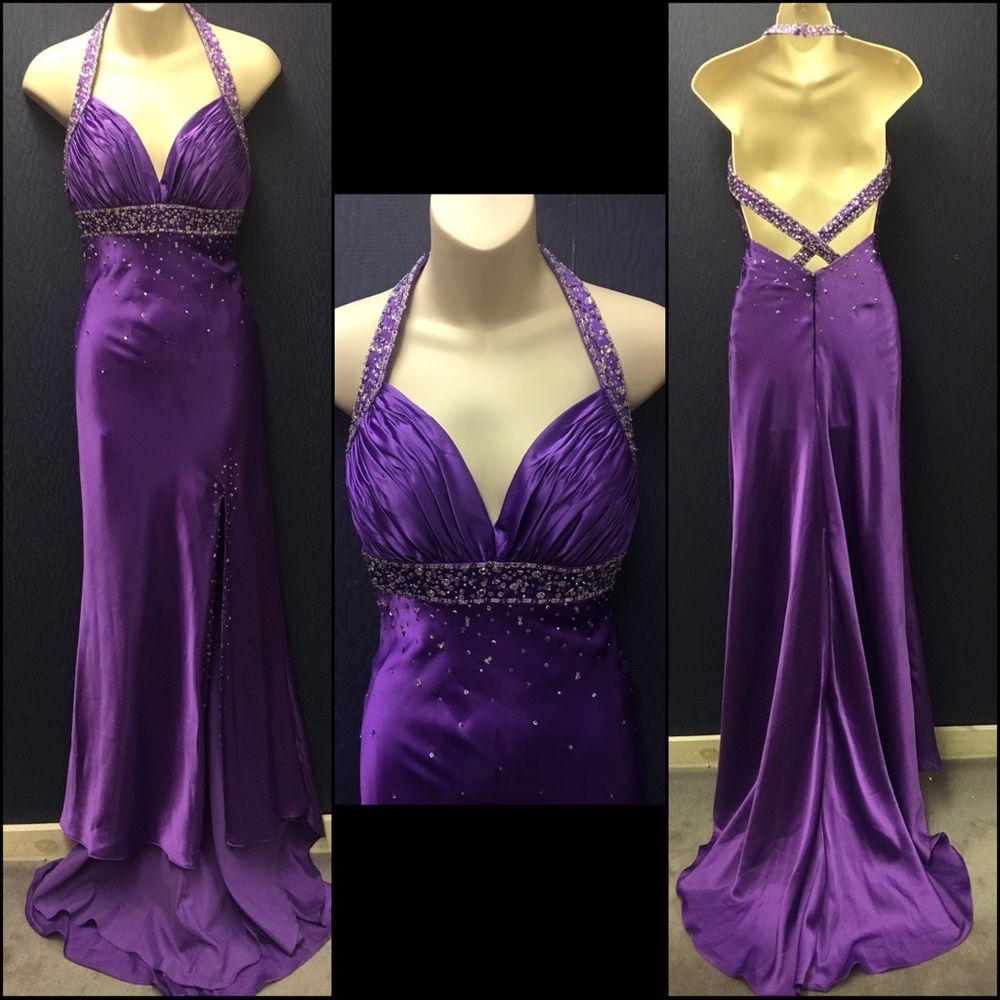 Beautiful prom dress with train